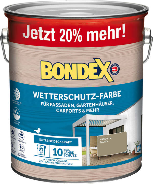 Bild 1 von Bondex Wetterschutzfarbe marehalm 3 L