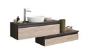 Bild 3 von Waschtischunterschrank Vialli, Holz-Nachbildung/Stahlfarbig