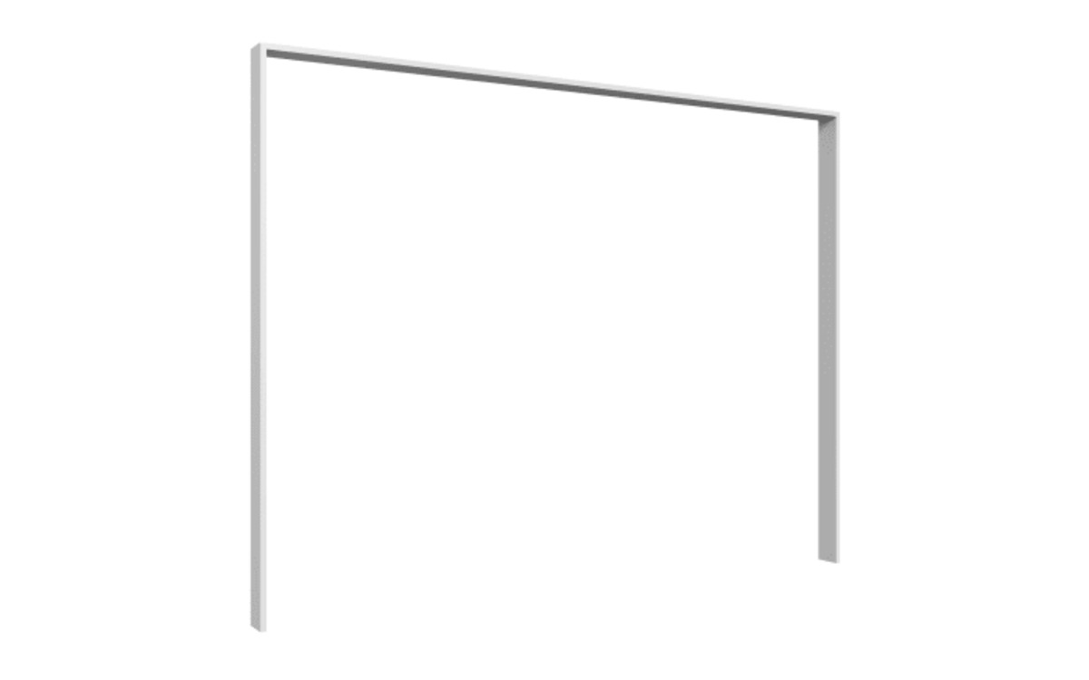Bild 1 von wimex - Passepartoutrahmen für Schwebetürenschrank Saigon, weiß, Breite 273 cm