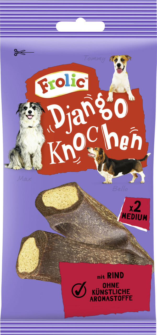 Bild 1 von Frolic Django mit Rind für Hunde 2x 85g
