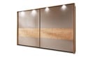 Bild 2 von Mondo - Schwebetürenschrank Amado 4030, Lack taupe/Wildeichefurnier, 301 x 229 cm