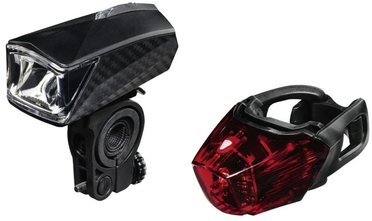 Bild 1 von Fahrradleuchten-Set Profi L.E.D. Rück-/Frontlicht + Batterien