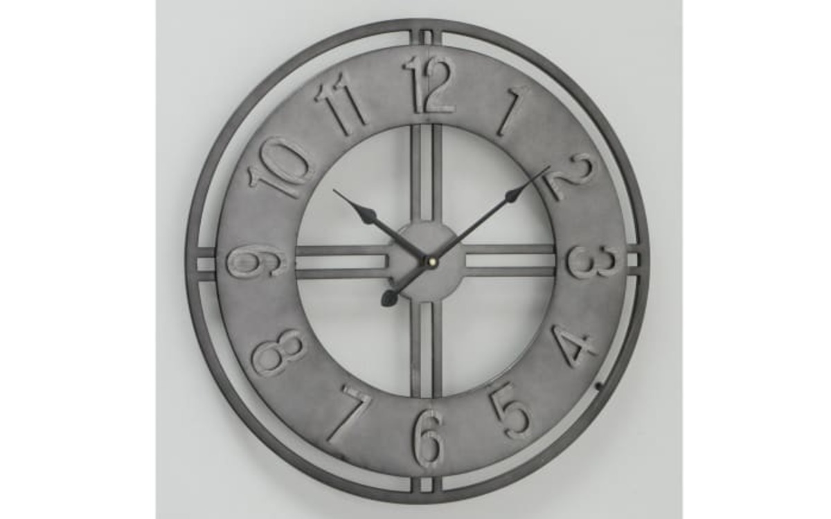 Bild 2 von Wanduhr Pinoeer aus Eisen natur, 51 cm