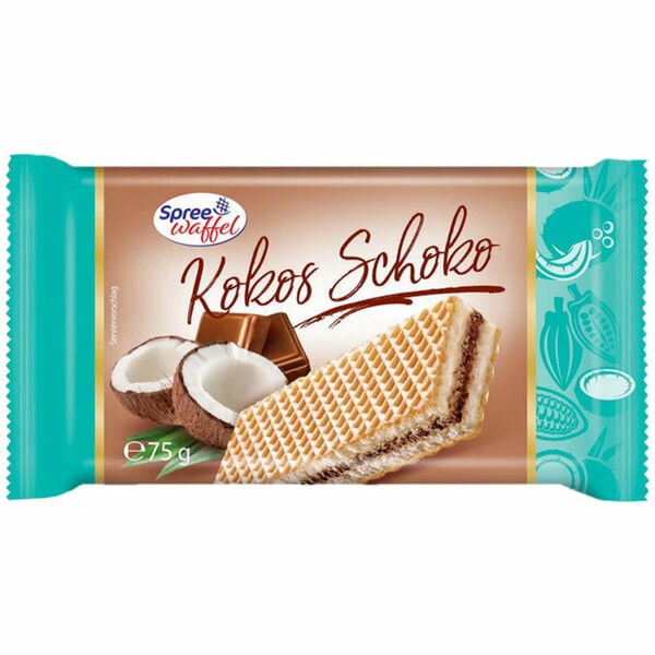 Bild 1 von Spreewaffel 2 x Kokos-Schoko-Waffeln