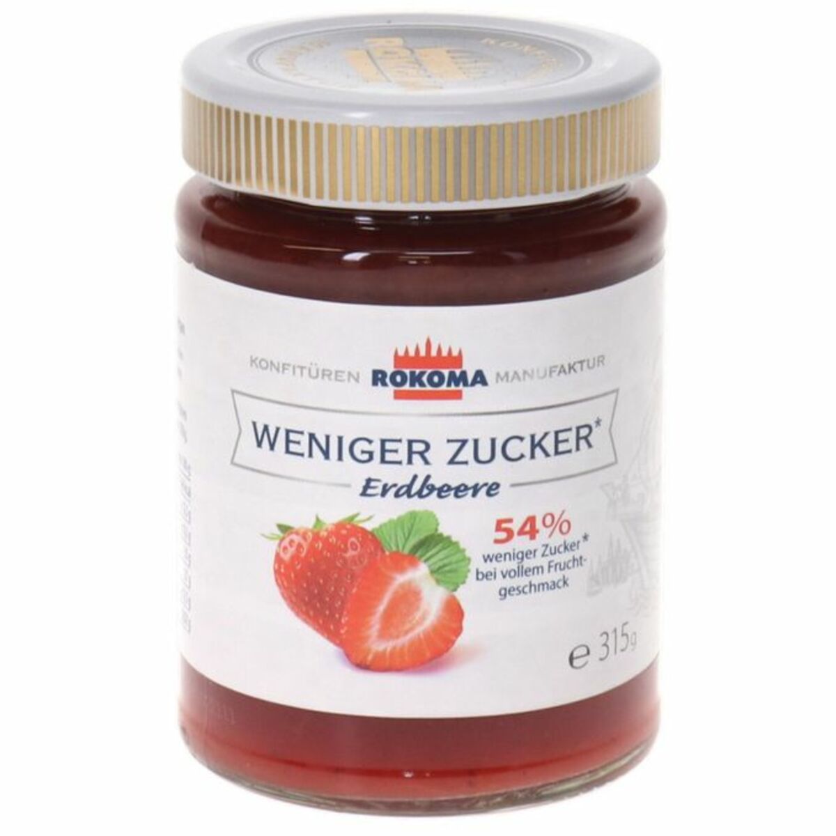 Bild 1 von Rokoma Erdbeer Konfitüre, weniger Zucker