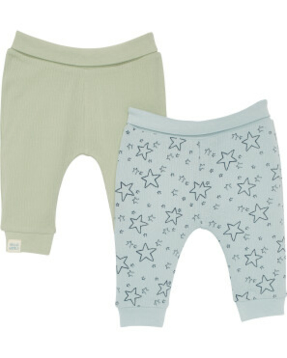 Bild 1 von Newborn Pull-on-Hosen, 2er-Pack, Ergee, hellblau