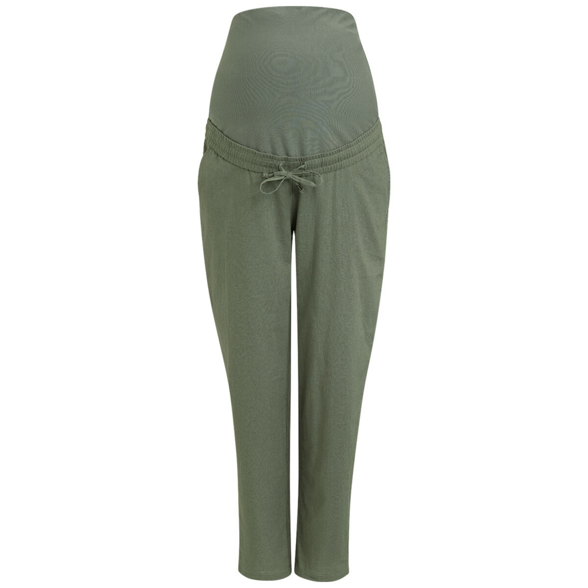 Bild 1 von Damen Umstands-Hose mit Leinen DUNKELGRÜN