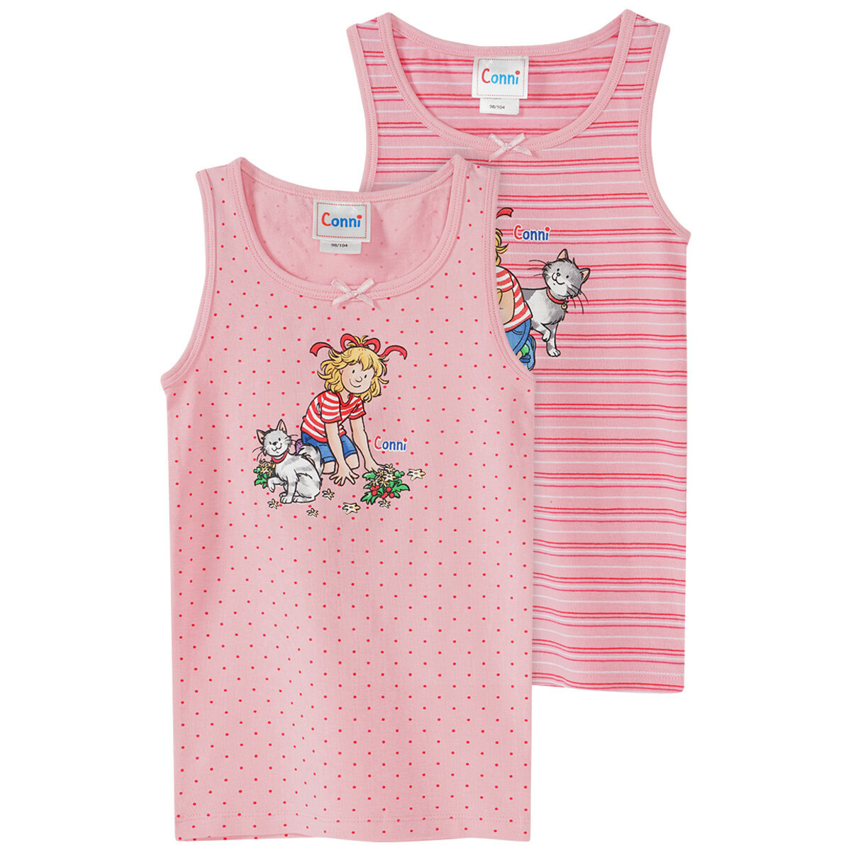 Bild 1 von 2 Conni Unterhemden im Set ROSA