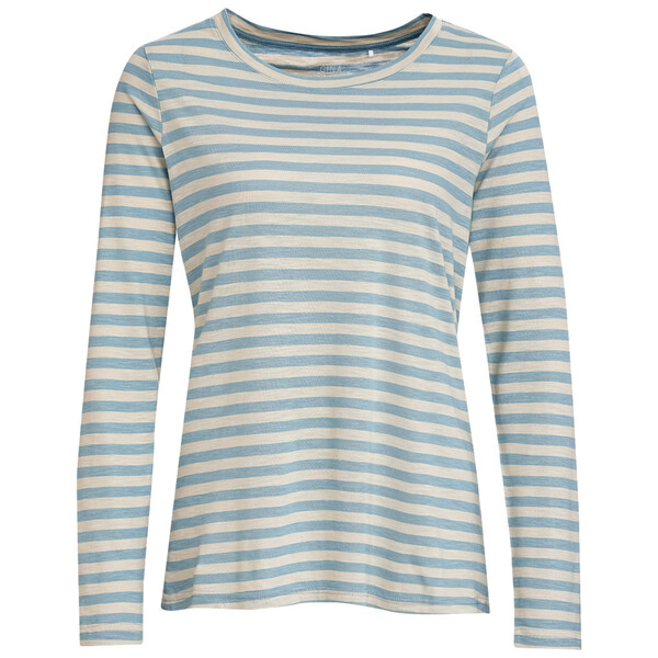 Bild 1 von Damen Langarmshirt im Streifen-Look HELLBLAU / HELLBEIGE