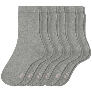 6 Paar Damen Socken meliert GRAU