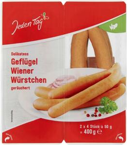 Jeden Tag Delikatess Geflügel Wiener Würstchen