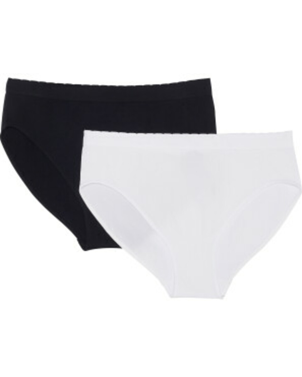 Bild 1 von Gepunktete Slips, 2er-Pack, Janina, schwarz