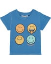 Bild 1 von Smiley World T-Shirt, Schulterknöpfe, blau