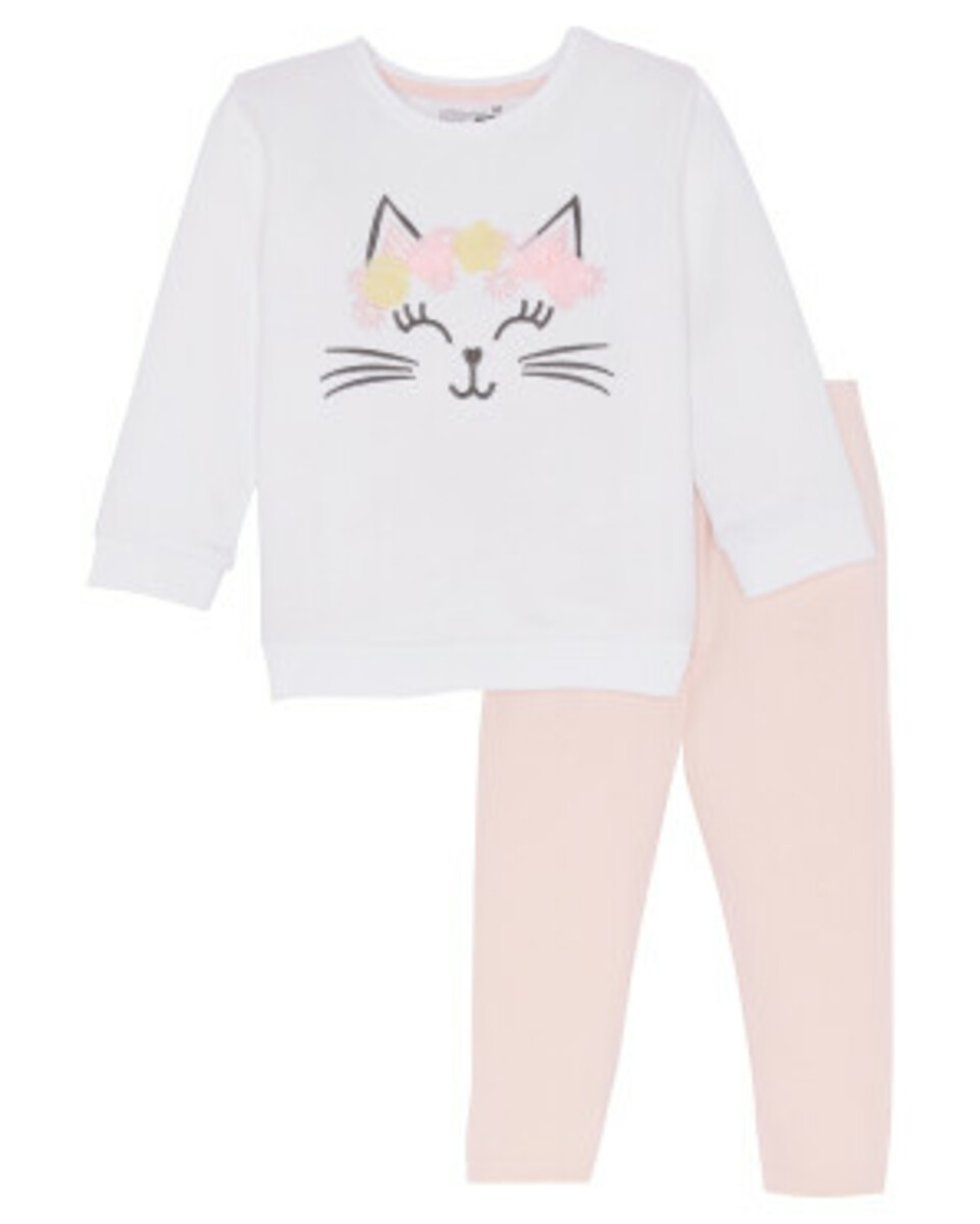 Bild 1 von Sweatshirt + Leggings, Ergee, 2-tlg. Set, weiß