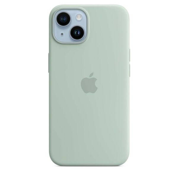 Bild 1 von iPhone 14 Silikon Case mit MagSafe - Agavengrün Handyhülle