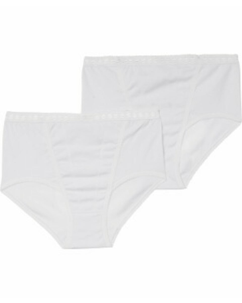 Bild 1 von Slips mit verstärkter Front, 2er-Pack, Janina, weiß