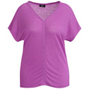 Bild 1 von Damen T-Shirt mit Leinen-Anteil LILA