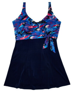 Hübsches Badekleid, Janina curved, verstellbare Träger, dunkelblau