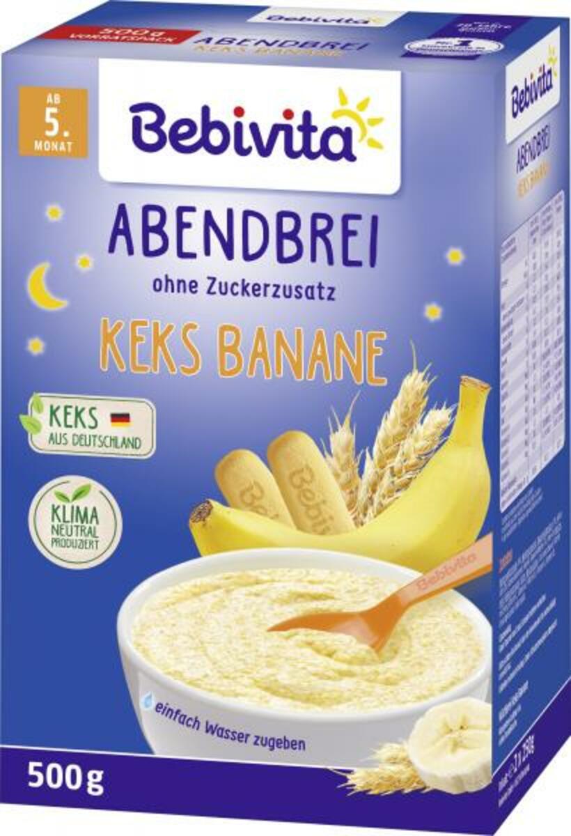 Bild 1 von Bebivita Abendbrei Keks Banane