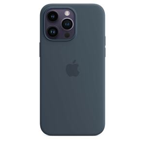 iPhone 14 Pro Max Silikon Case mit MagSafe - Sturmblau Handyhülle