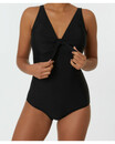 Bild 1 von Badeanzug mit V-Ausschnitt, Janina, verschiedene Designs, schwarz