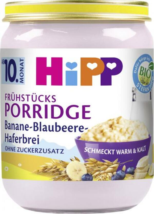 Bild 1 von Hipp Frühstücksporridge Banane-Blaubeere