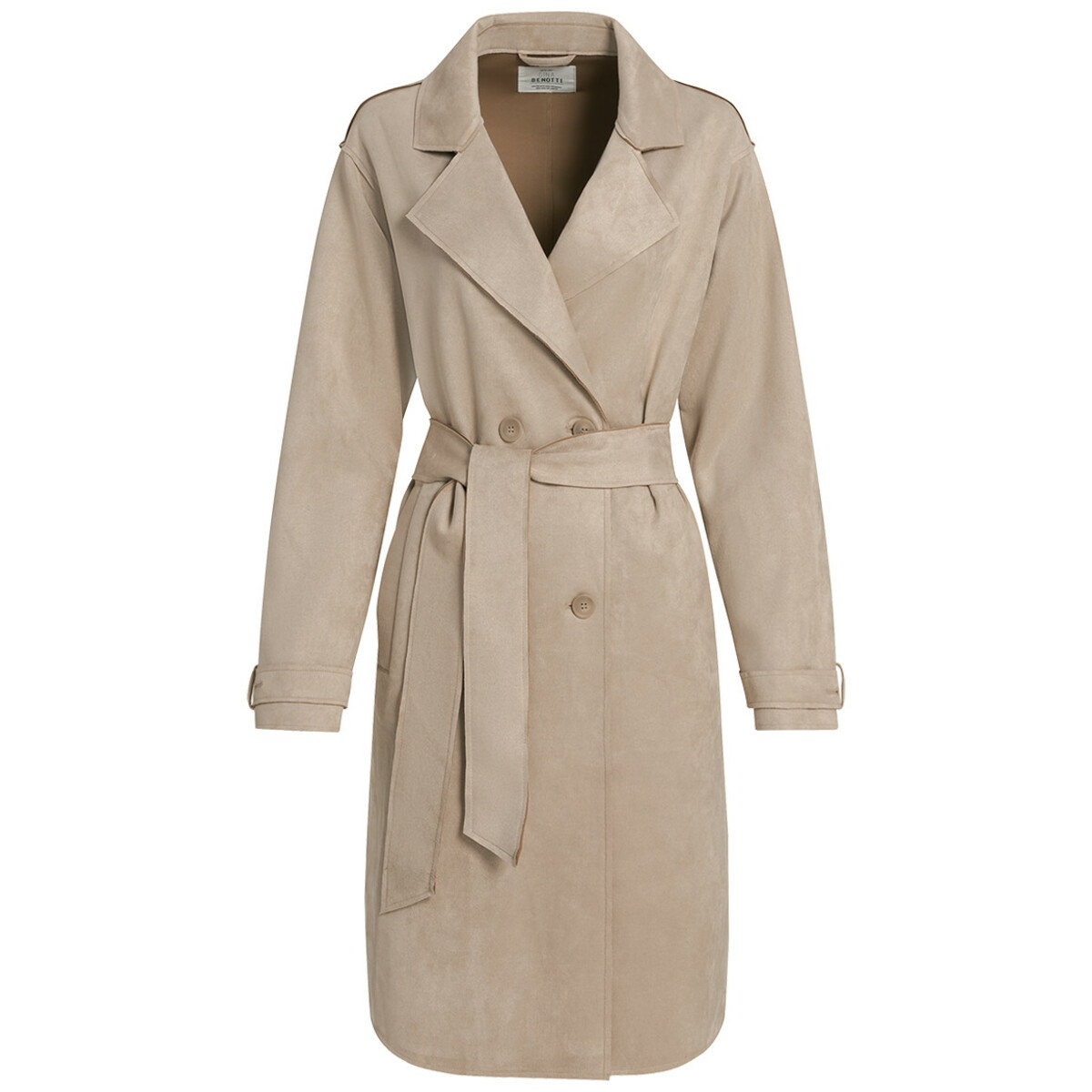 Bild 1 von Damen Mantel in Veloursleder-Optik BEIGE