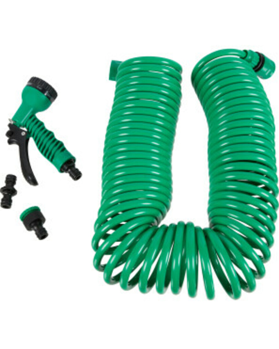Bild 1 von Spiral-Gartenschlauch, bis zu 15 m, grün