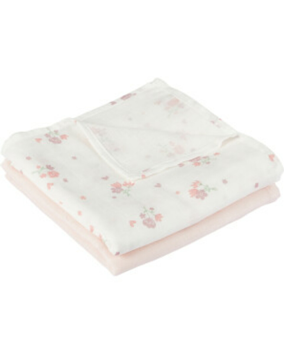 Bild 1 von Mullwindeln, 2er-Pack, Ergee, rosa