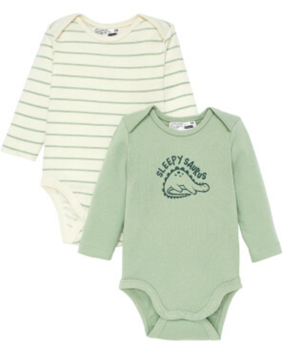 Bild 1 von Bodys mit Schlupfausschnitt, 2er-Pack, Ergee, grün