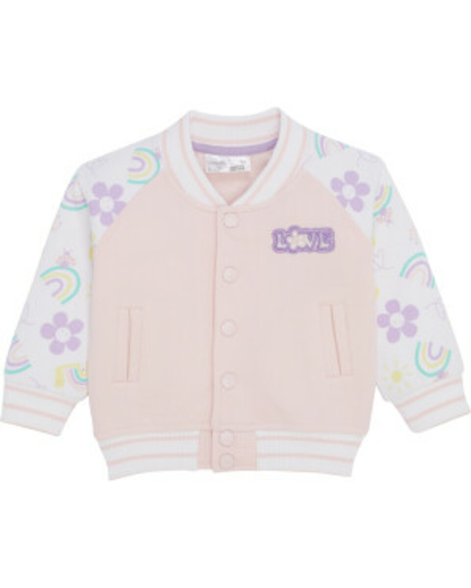 Bild 1 von Collegejacke mit Stickerei, Ergee, Knopfleiste, hellrosa