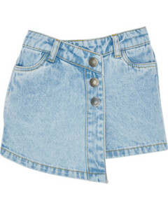 Jeans-Shorts mit Rockansatz, Kiki & Koko, verstellbare Bundweite, Jeansblau
