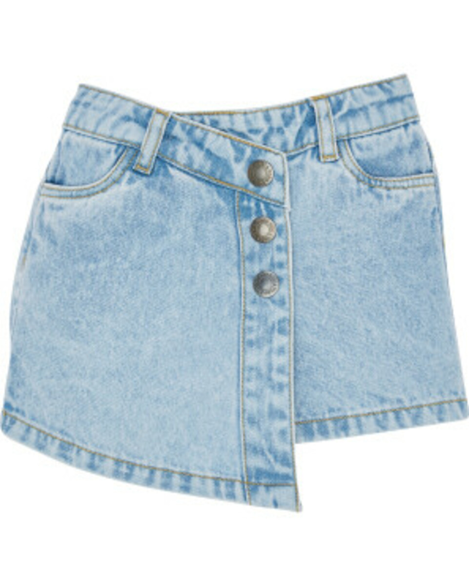 Bild 1 von Jeans-Shorts mit Rockansatz, Kiki & Koko, verstellbare Bundweite, Jeansblau
