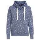 Bild 1 von Damen Hoodie mit Schwalben-Allover TAUBENBLAU