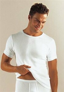 Clipper Unterhemd (3-St) schlichtes Basic für jeden Tag - in Feinripp, Unterziehshirt, T-Shirt, Weiß