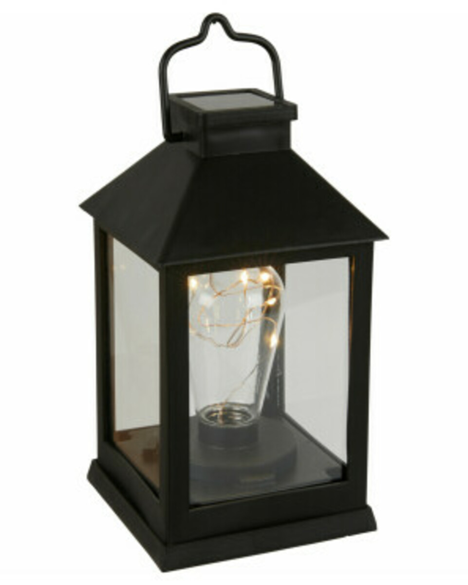 Bild 1 von Solar-Laterne, verschiedene Ausführungen, ca. 10,5 x 19 cm, schwarz