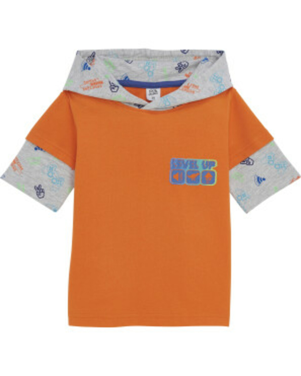 Bild 1 von T-Shirt Gaming, Kiki & Koko, Kapuze, hellorange