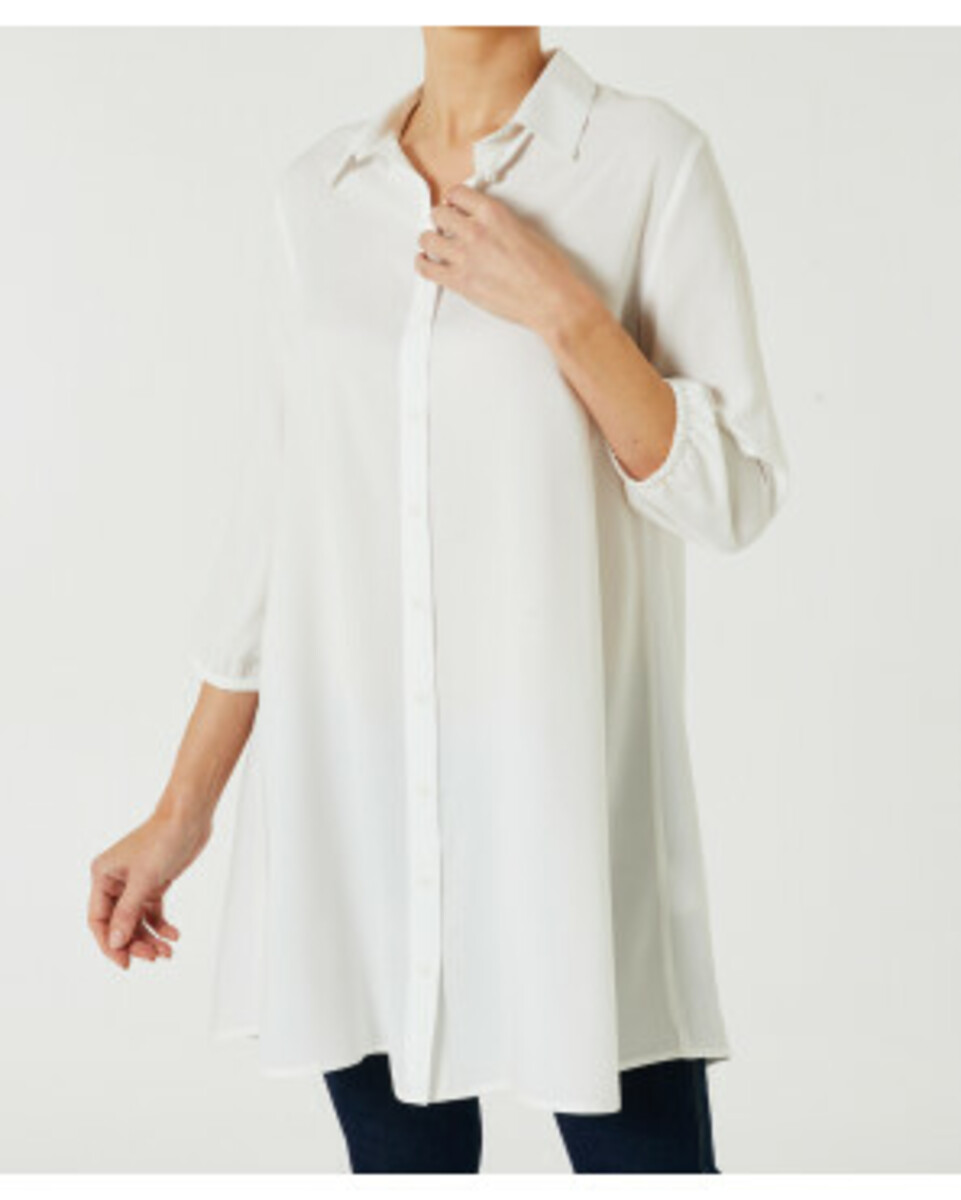 Bild 1 von Weiße Hemdbluse, Janina, weite Passform, offwhite