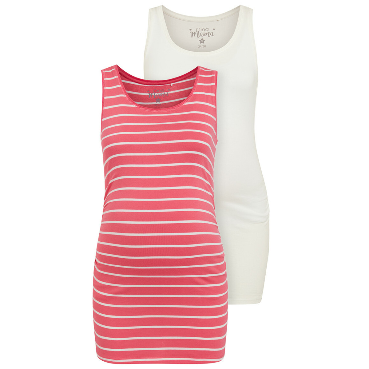 Bild 1 von 2 Damen Umstands-Tops im Set PINK / WEISS