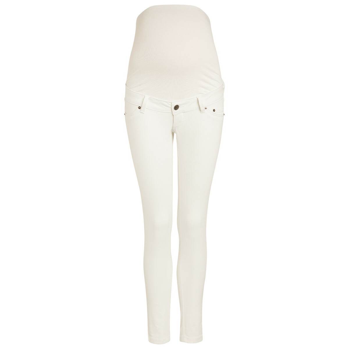 Bild 1 von Damen Umstands-Jeans im 5-Pocket-Style WEISS