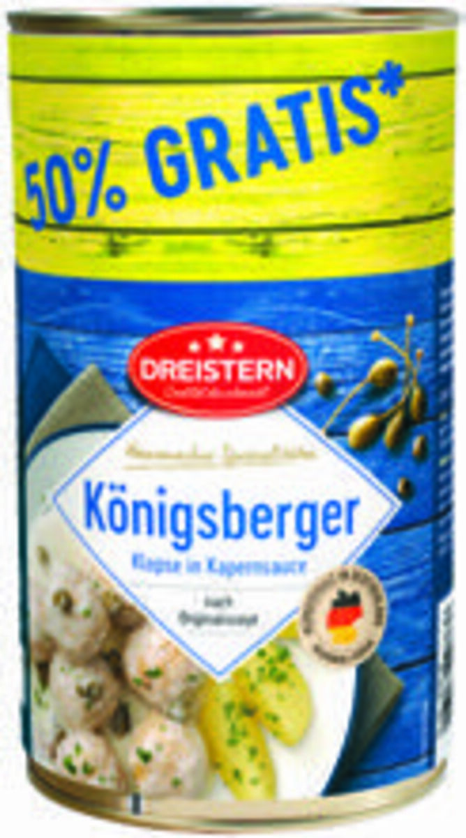 Bild 1 von Dreistern Königsberger Klopse 1200 g