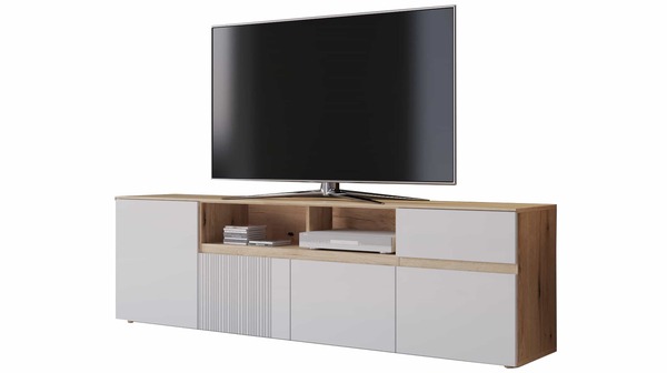 Bild 1 von TV-Lowboard grau - Coast Evoke Eiche 200 cm - MANILLA