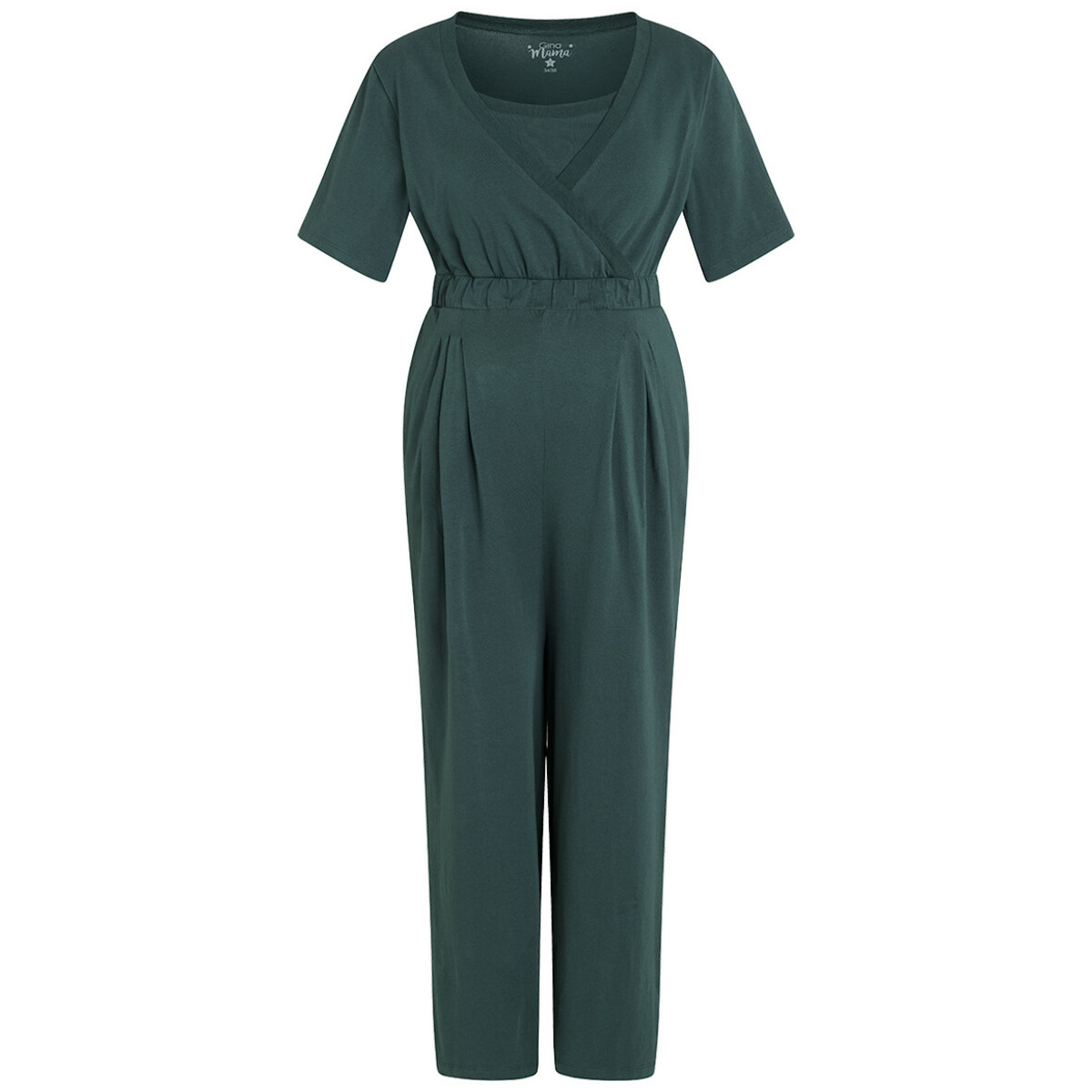 Bild 1 von Damen Umstands-Jumpsuit aus weichem Jersey DUNKELGRÜN