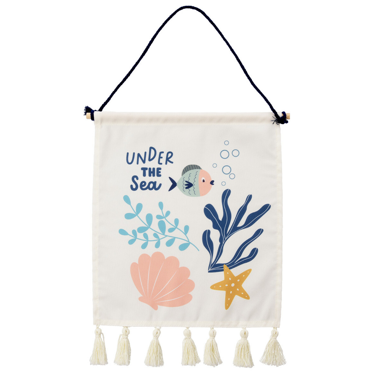 Bild 1 von Wandhänger mit Wal-Motiv BLAU / WEISS