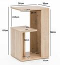 Bild 4 von Wohnling Beistelltisch Holz Anstelltisch Couchtisch Klein Sofatisch Sonoma