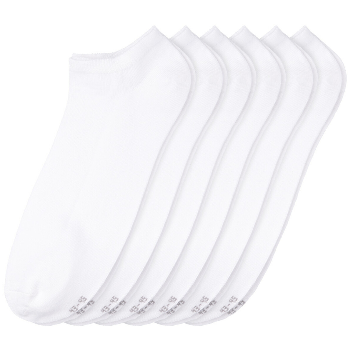 Bild 1 von 6 Paar Herren Sneaker-Socken unifarben WEISS