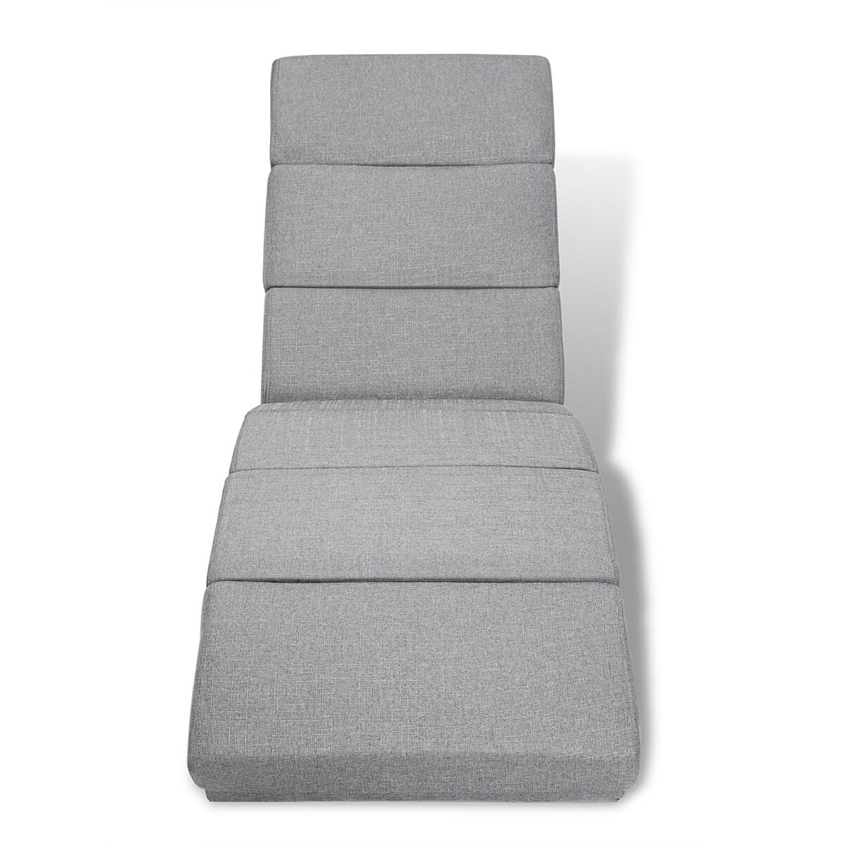 Bild 3 von Casaria® Relaxliege London Grau Webstoff