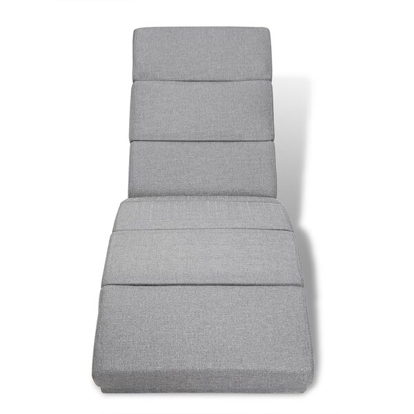 Bild 3 von Casaria® Relaxliege London Grau Webstoff