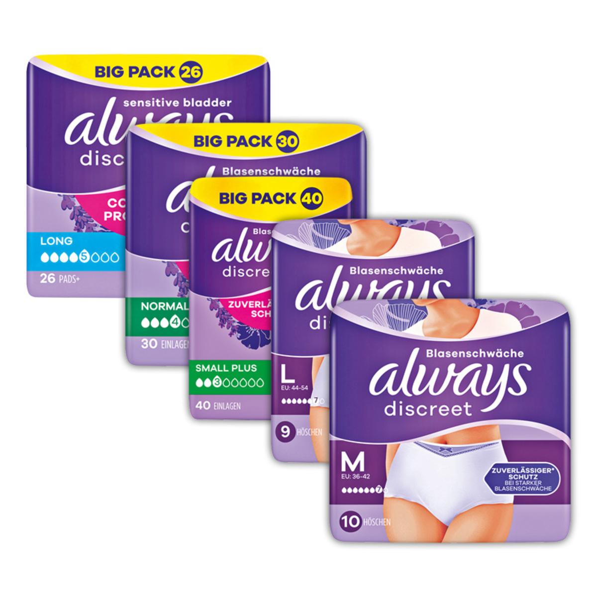 Bild 1 von Always Discreet Inkontinenz Einlagen / Pants