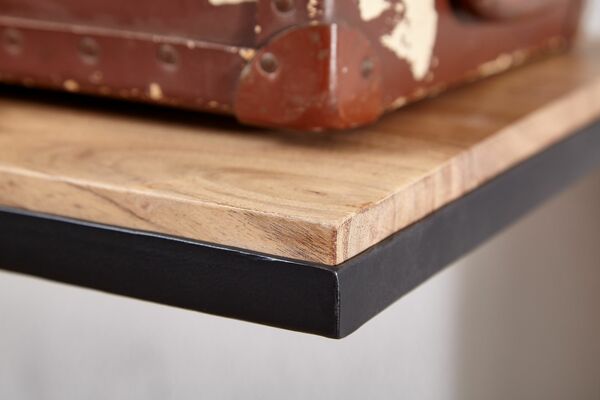 Bild 4 von Wandgarderobe 70x27x30 cm Holz Metall